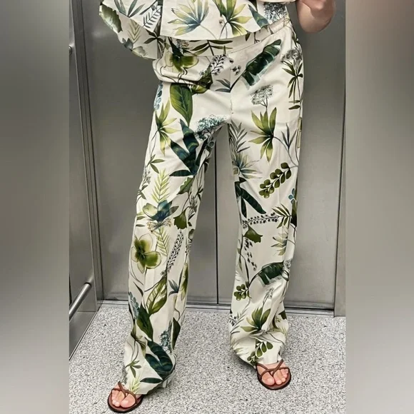 Zara Floral Print Pants - Picture 8 of 8